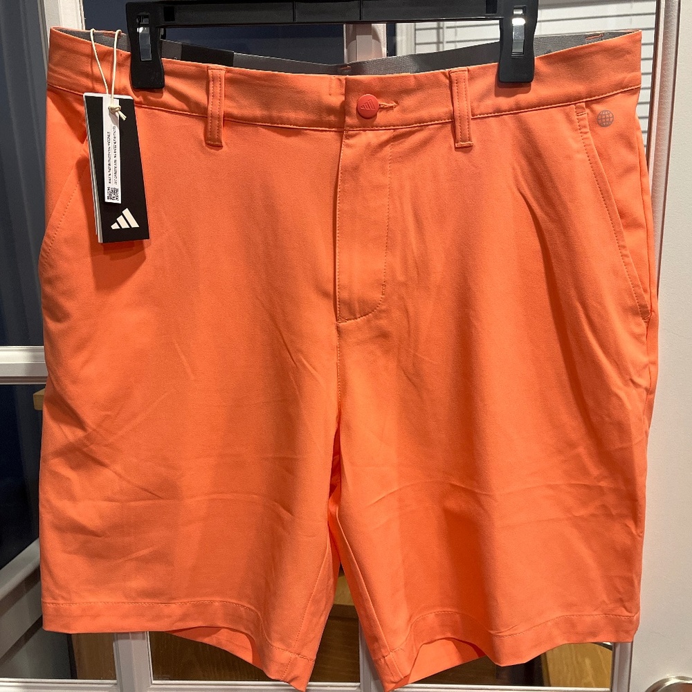 NWT - Adidas Men’s Ultimate365 Golf Shorts, 8.5” Inseam Coral Fusion